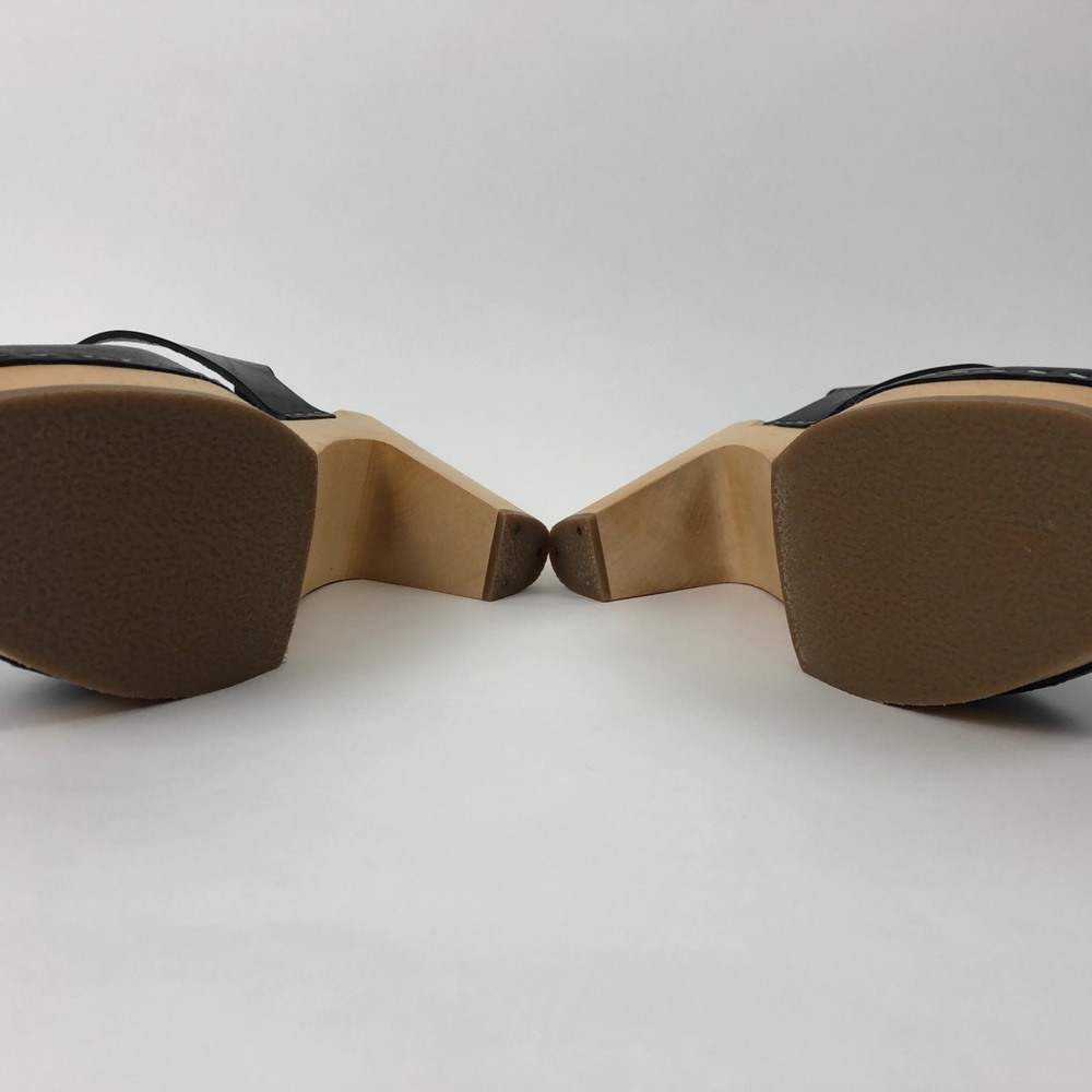 Swedish Hasbeens T-Strap Sky High Black - Picture 3 of 5